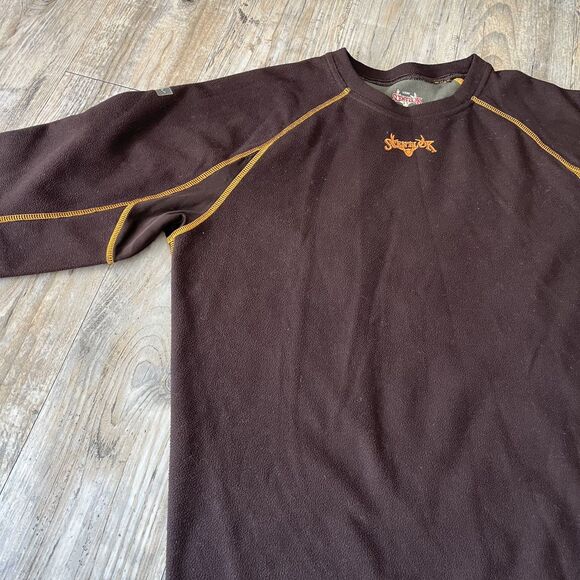 Scentlok Hunting Shirt Fleece Men's Large Brown Orange Y2K Vintage Streetwear - Picture 3 of 6